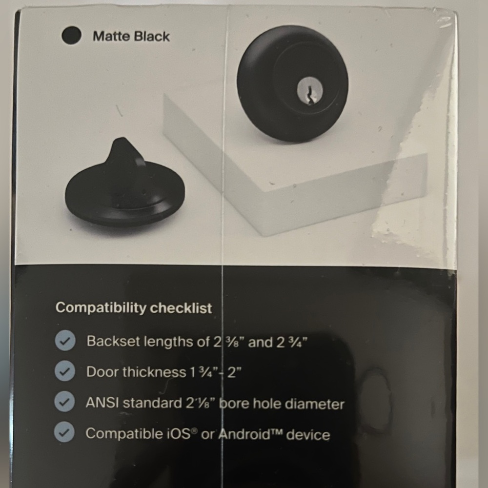 Level Lock Touch Edition - Invisible Smart Lock, Matte Black, iOS® & Android™ - Picture 4 of 4